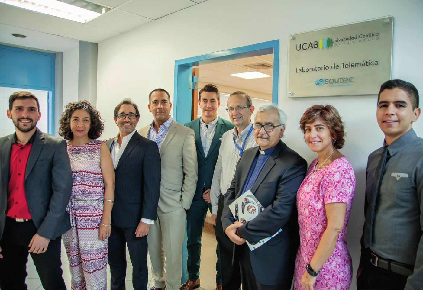 Inauguración del Laboratorio de Telemática Soutec en la UCAB, junio de 2015